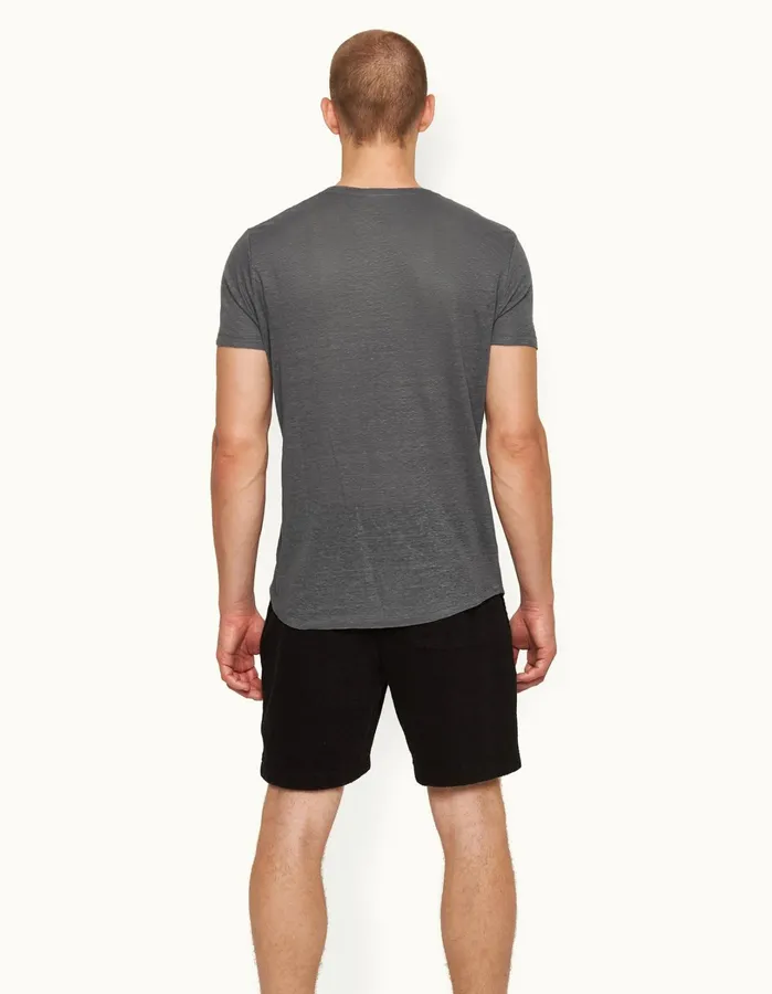 Orlebar Brown TShirts Men ObT Linen Granite