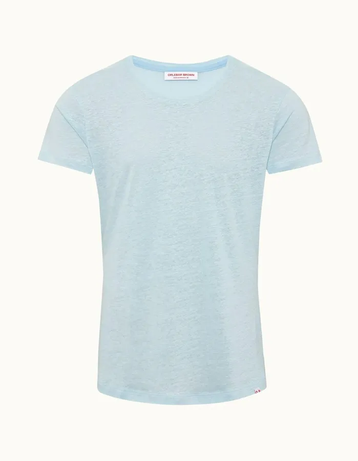 Orlebar Brown TShirts Men ObT Linen Island Sky