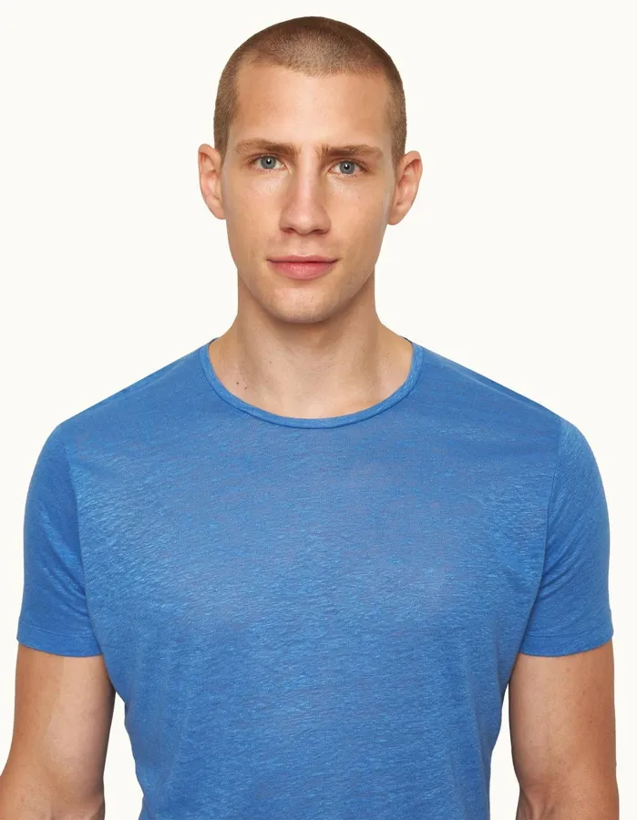 Orlebar Brown TShirts Men ObT Linen Tidal