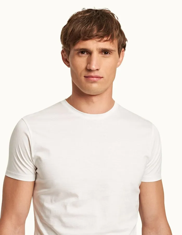 Orlebar Brown TShirts Men ObT Mercerised White