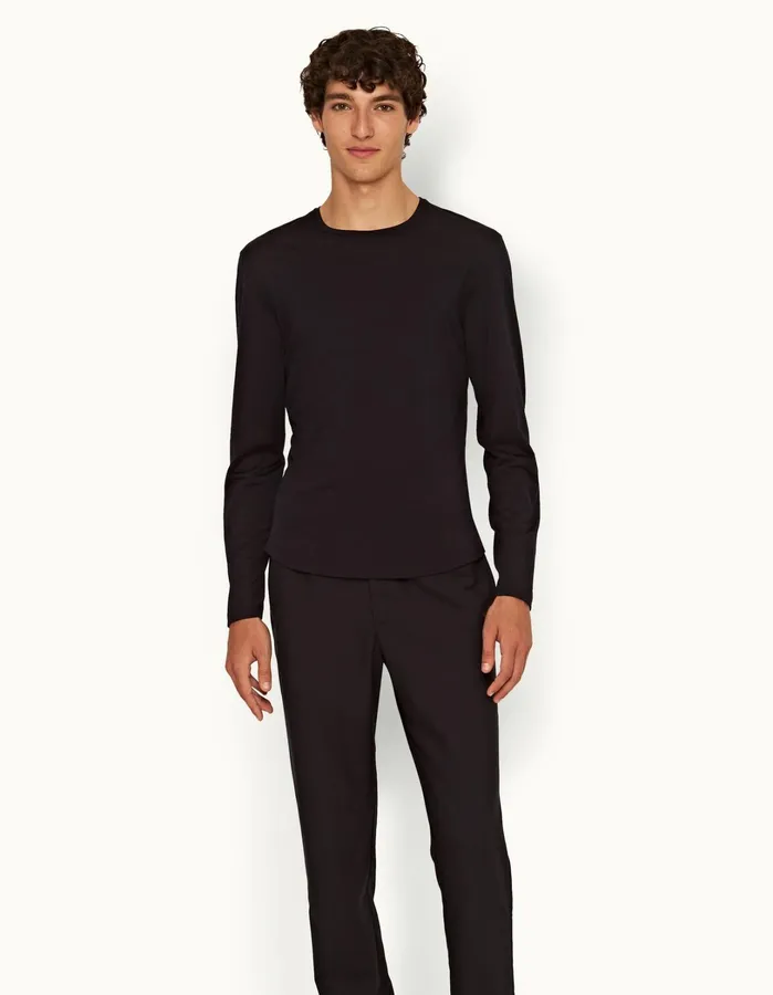 Orlebar Brown TShirts Men ObT Merino Night Iris