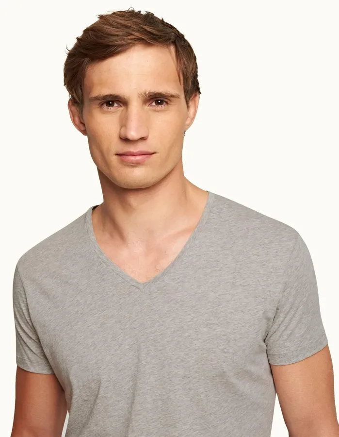 Orlebar Brown TShirts Men ObV Mid Grey Melange