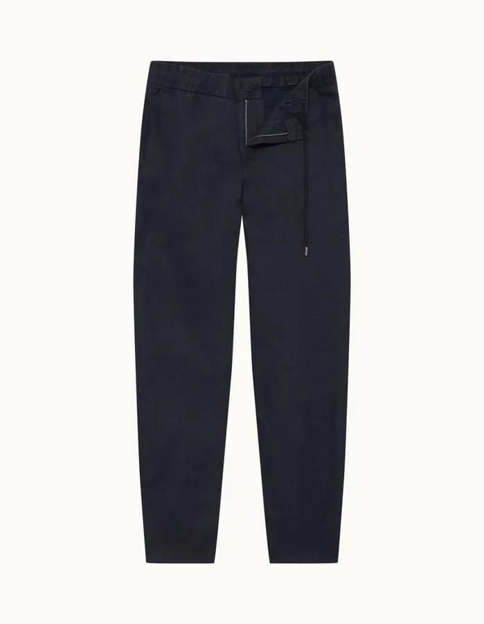 Orlebar Brown Trousers Men Cornell Linen Night Iris Ii