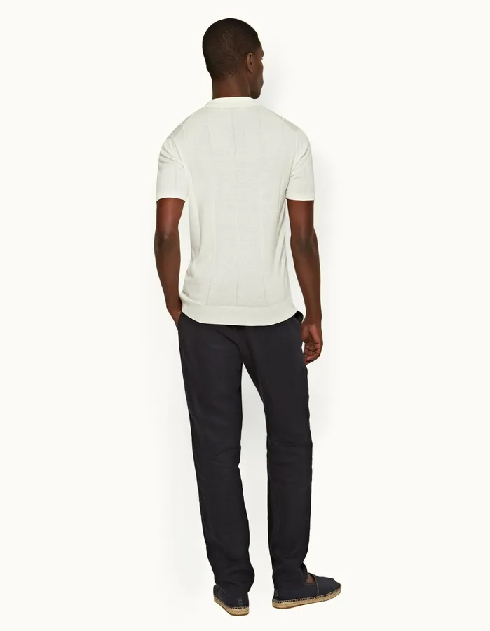 Orlebar Brown Trousers Men Cornell Linen Night Iris Ii