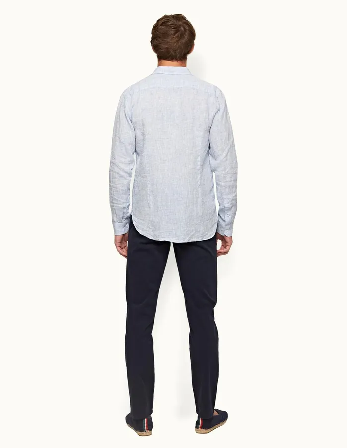 Orlebar Brown Trousers Men Fallon Stretch Dark Navy