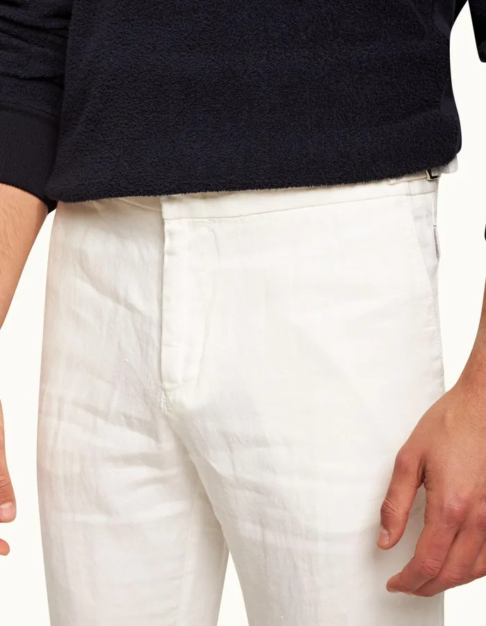 Orlebar Brown Trousers Men Griffon Linen Sandbar