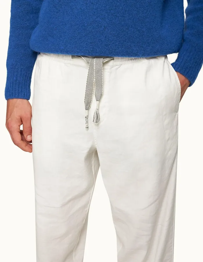 Orlebar Brown Trousers Men Sonoran Washed Buttercup