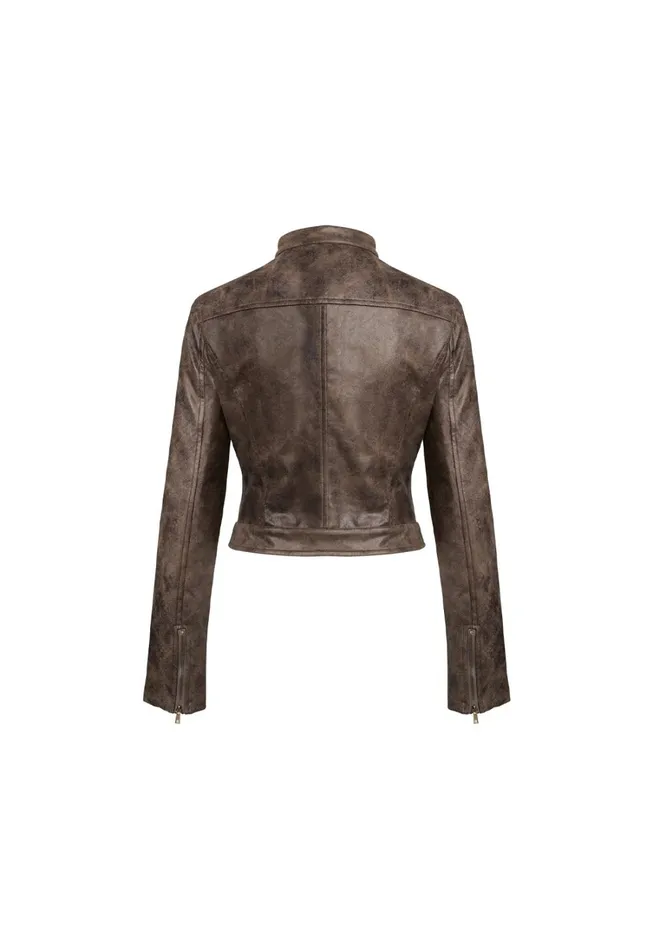 Outerwear Women Lioness Fashion BELLA MOTO JACKET Chocolate