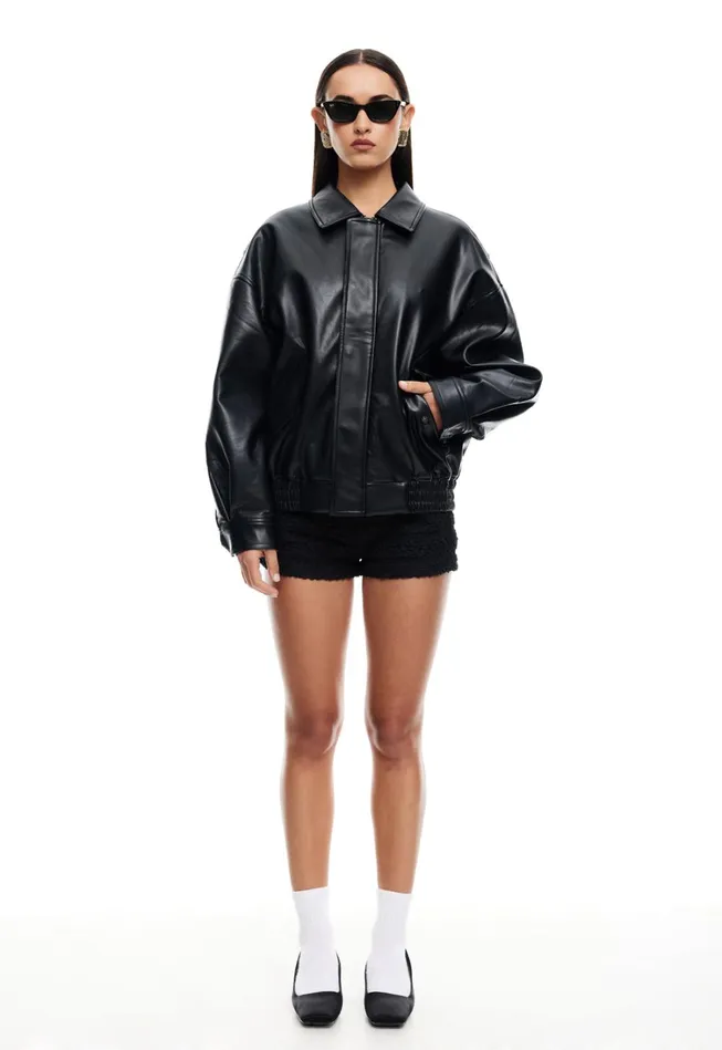 Outerwear Women Lioness Fashion KENNY BOMBER Jet Black