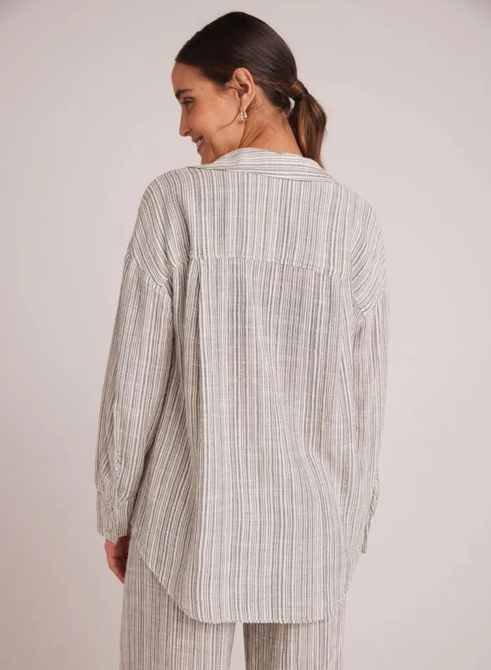 Oversize Pocket Button Down 8211 Eze Slub Stripe Women Bella Dahl Long Sleeve Oversize Pocket Button Down 8211 Eze Slub Stripe Women Bella Dahl Long Sleeve