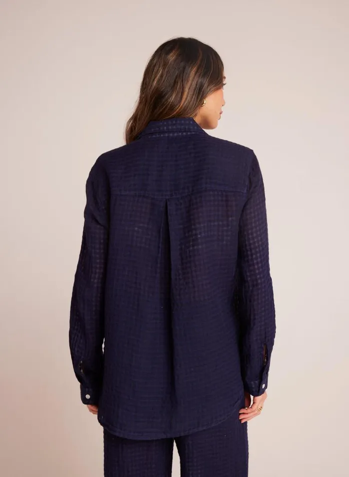Oversized Pocket Button Down 8211 Tropic Navy Women Bella Dahl Button Down Oversized Pocket Button Down 8211 Tropic Navy Women Bella Dahl Button Down