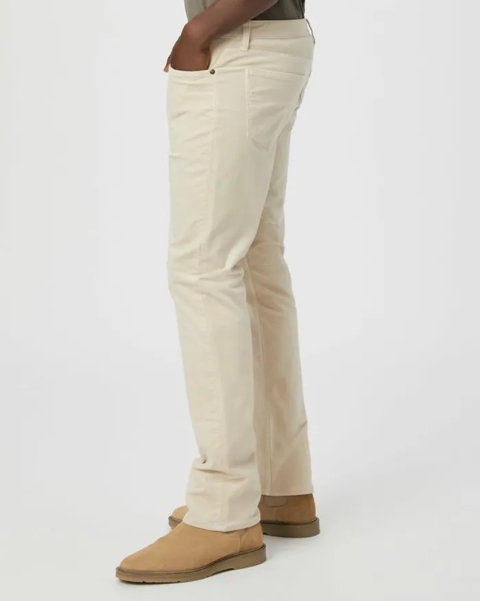 Pants and Joggers Men PAIGE Federal Slim Straight Pant 8211 Ivory Cream Corduroy Pants and Joggers Men PAIGE Federal Slim Straight Pant 8211 Ivory Cream Corduroy