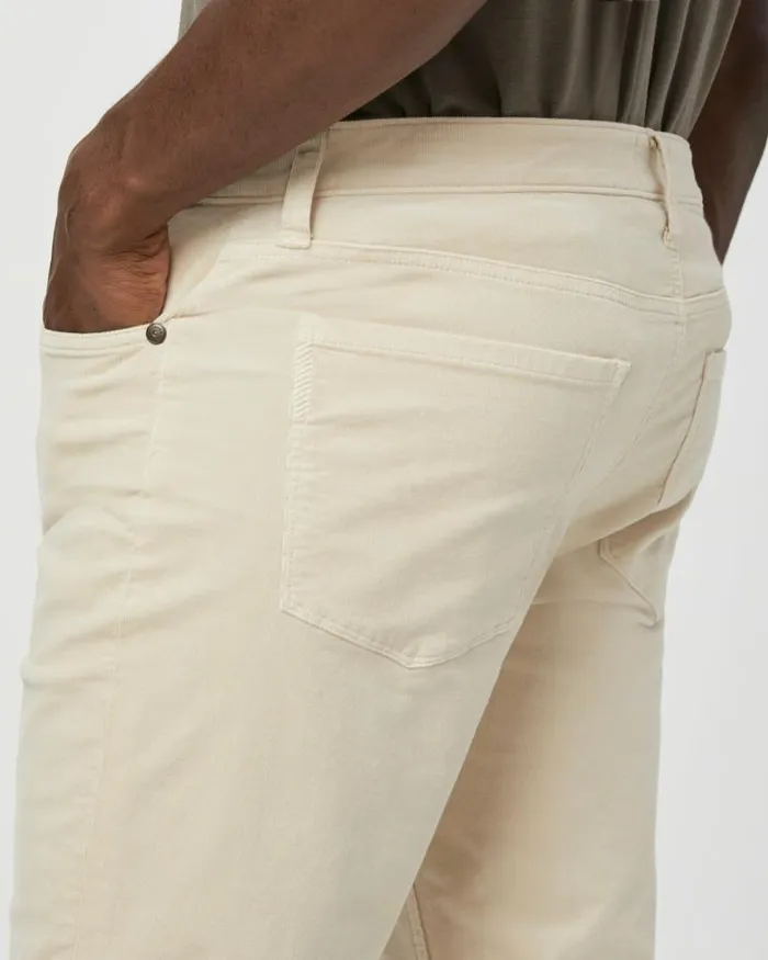 Pants and Joggers Men PAIGE Federal Slim Straight Pant 8211 Ivory Cream Corduroy Pants and Joggers Men PAIGE Federal Slim Straight Pant 8211 Ivory Cream Corduroy