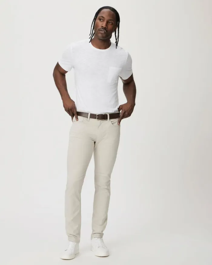 Pants and Joggers Men PAIGE Lennox Slim Pant 8211 Fresh Oyster Twill