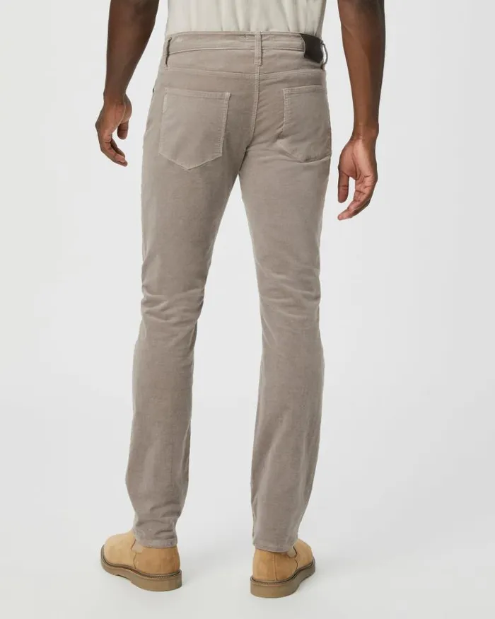 Pants and Joggers Men PAIGE Lennox Slim Pant 8211 Silver Pearl Corduroy Pants and Joggers Men PAIGE Lennox Slim Pant 8211 Silver Pearl Corduroy
