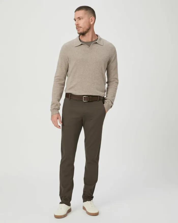 Pants and Joggers Men PAIGE Stafford Trouser 8211 Dark Pine