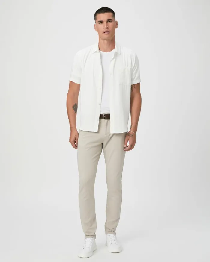 Pants and Joggers Men PAIGE Stafford Trouser 8211 Fresh Oyster