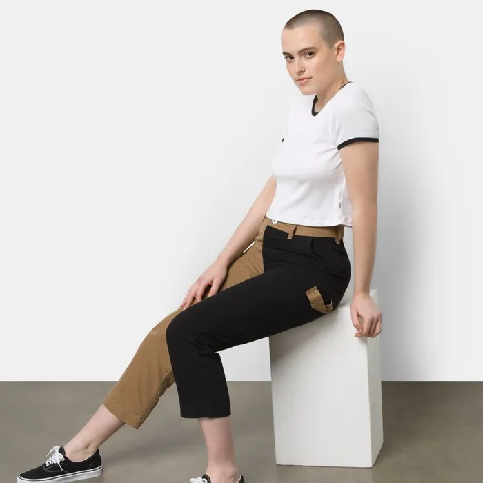 Pants and Leggings Women Vans Grunge Glam Pant Dirtblack