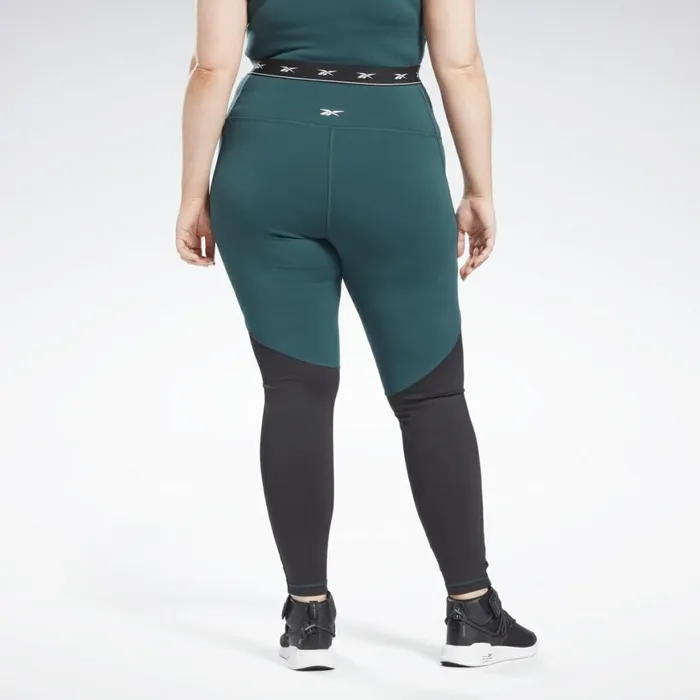 Pants and Sweatpants Womens Reebok Beyond The Sweat Leggings Plus Size Forest Green