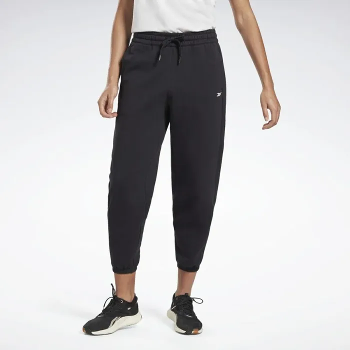 Pants and Sweatpants Womens Reebok DreamBlend Cotton Knit Pants Black