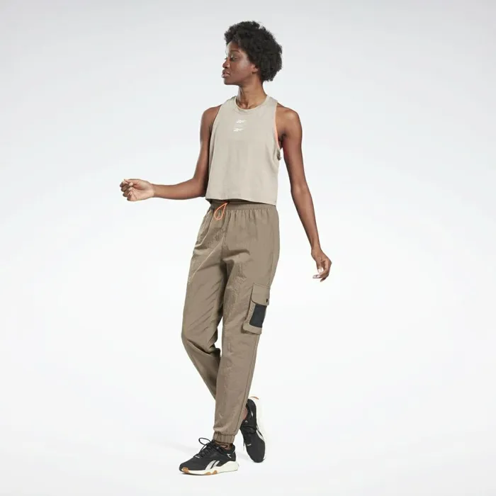 Pants and Sweatpants Womens Reebok MYT Woven Joggers Trek Grey