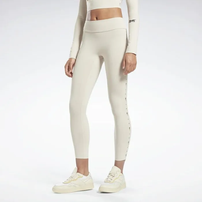 Pants and Sweatpants Womens Reebok VB 78 Logo Tights Stucco
