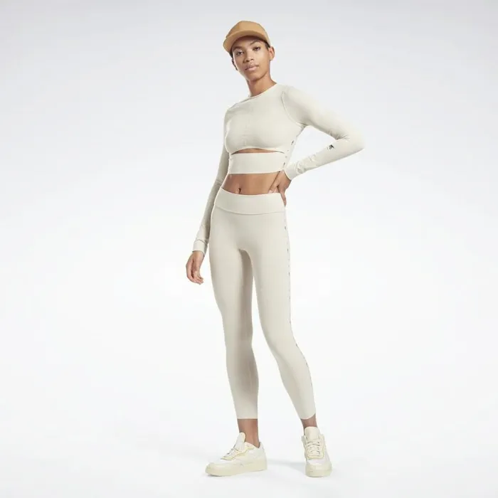 Pants and Sweatpants Womens Reebok VB 78 Logo Tights Stucco