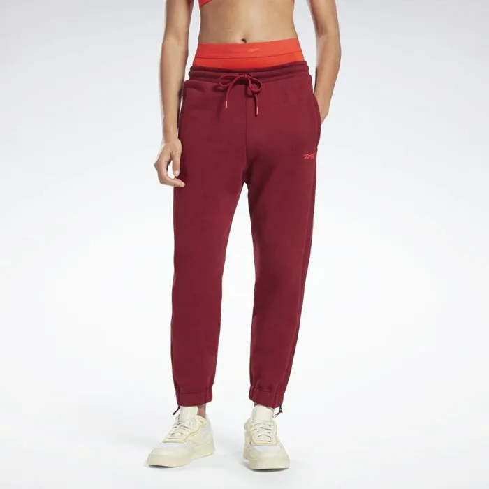 Pants and Sweatpants Womens Reebok VB Jogger Collegiate Burgundy
