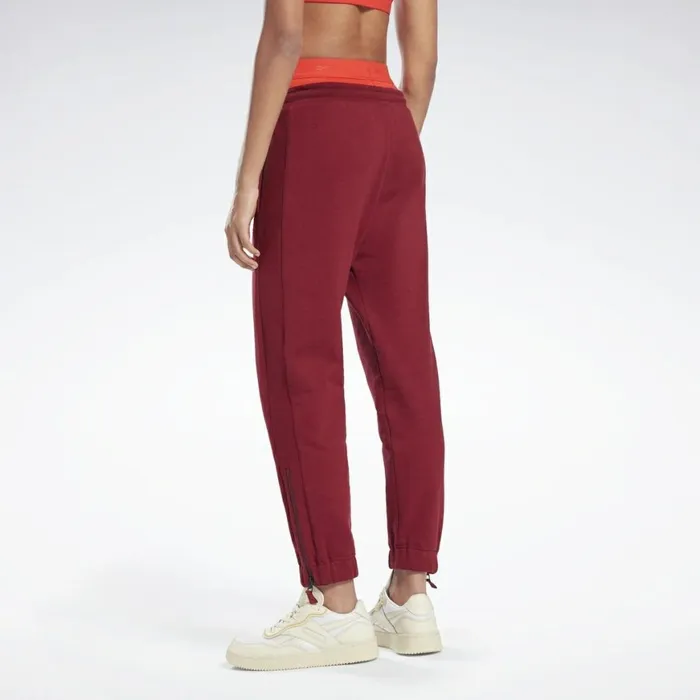 Pants and Sweatpants Womens Reebok VB Jogger Collegiate Burgundy