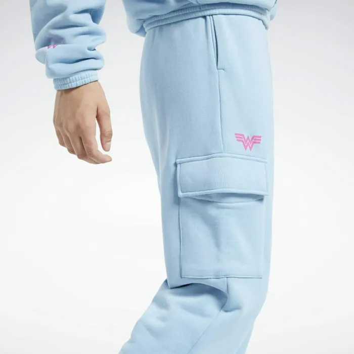 Pants and Sweatpants Womens Reebok Washed Denim Track Pants Sheer Blue
