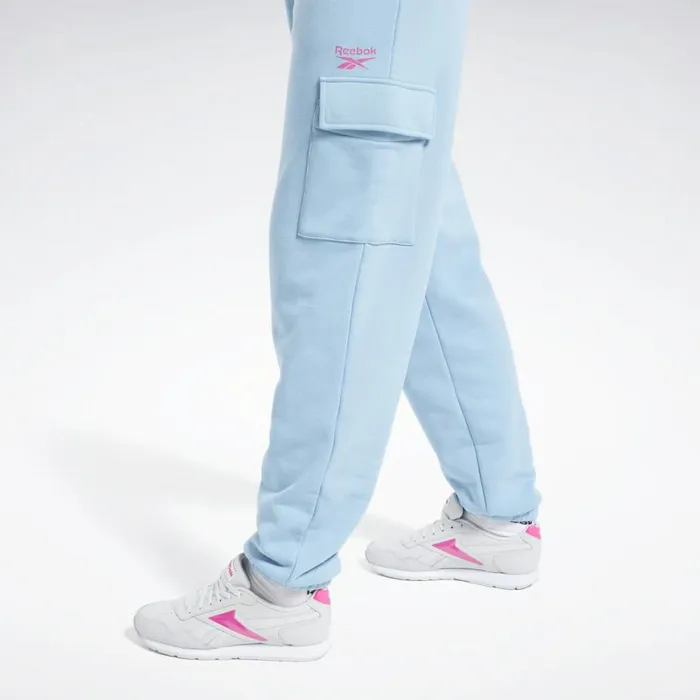 Pants and Sweatpants Womens Reebok Washed Denim Track Pants Sheer Blue