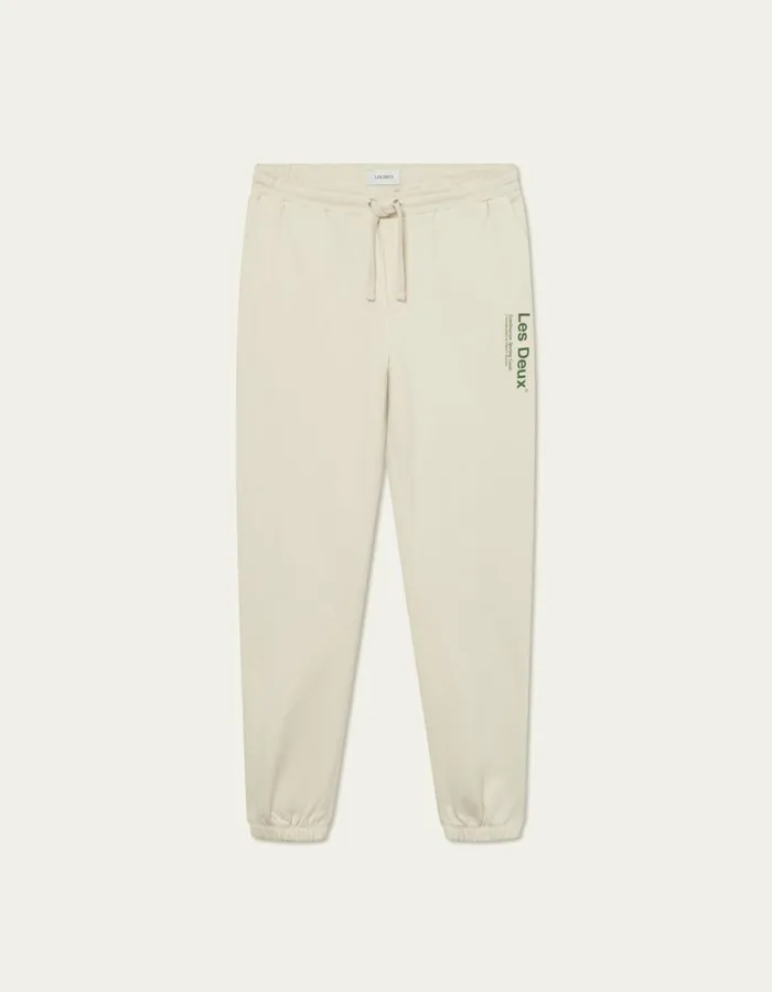 Pants Men Les Deux Brody Sweatpants 20 8211 IvoryVintage Green