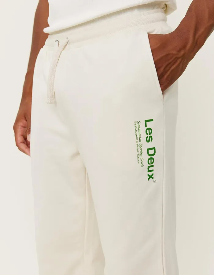 Pants Men Les Deux Brody Sweatpants 20 8211 IvoryVintage Green