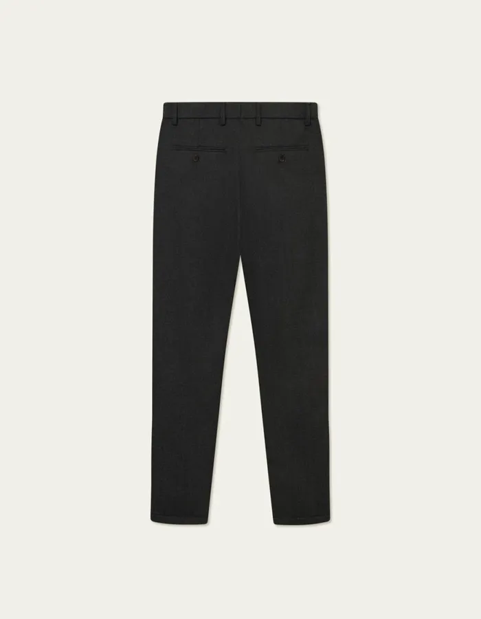 Pants Men Les Deux Como Herringbone Suit Pants 8211 CharcoalGrey Melange