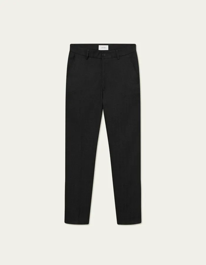 Pants Men Les Deux Como Reg Herringbone Suit Pants 8211 CharcoalGrey Melange