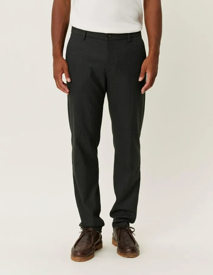 Pants Men Les Deux Como Reg Herringbone Suit Pants 8211 CharcoalGrey Melange