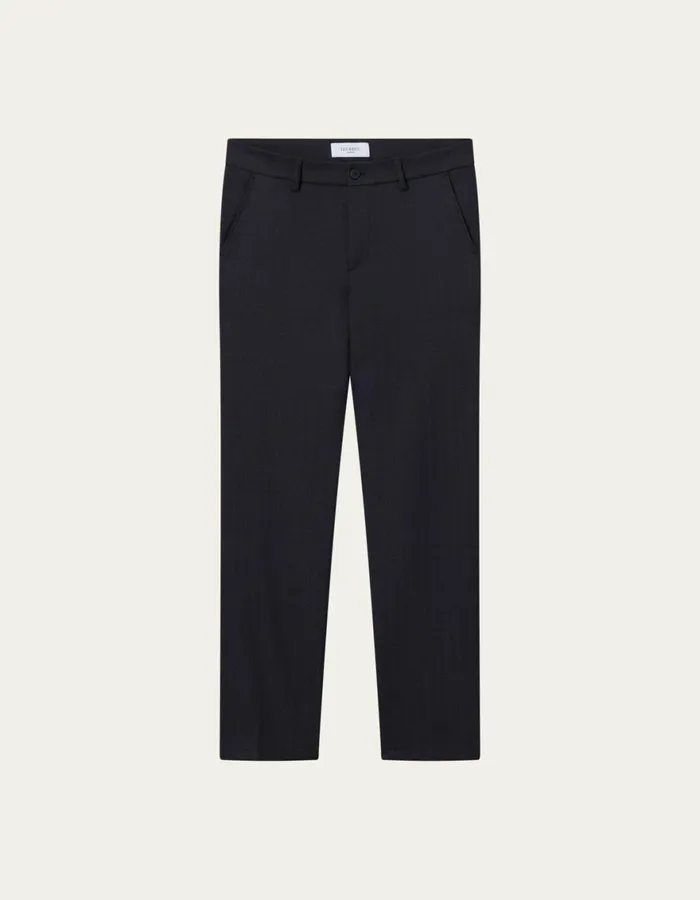 Pants Men Les Deux Como Reg Herringbone Suit Pants 8211 Dark Navy