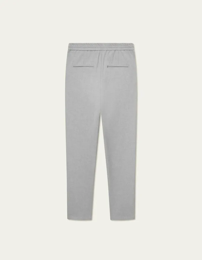 Pants Men Les Deux Como Tapered Drawstring Pants 8211 Seasonal 8211 Light Grey Melange