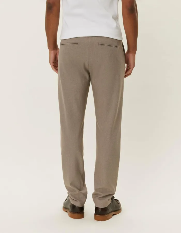 Pants Men Les Deux Como Tapered Drawstring Pants 8211 Seasonal 8211 Walnut Melange