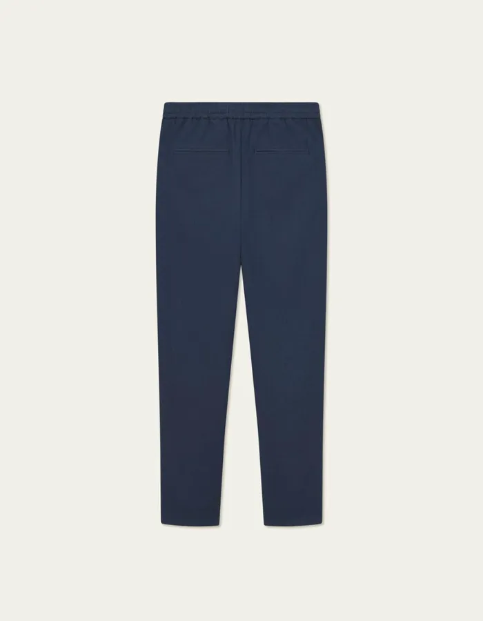 Pants Men Les Deux Como Tapered Textured Drawstring Pants 8211 Dark Navy