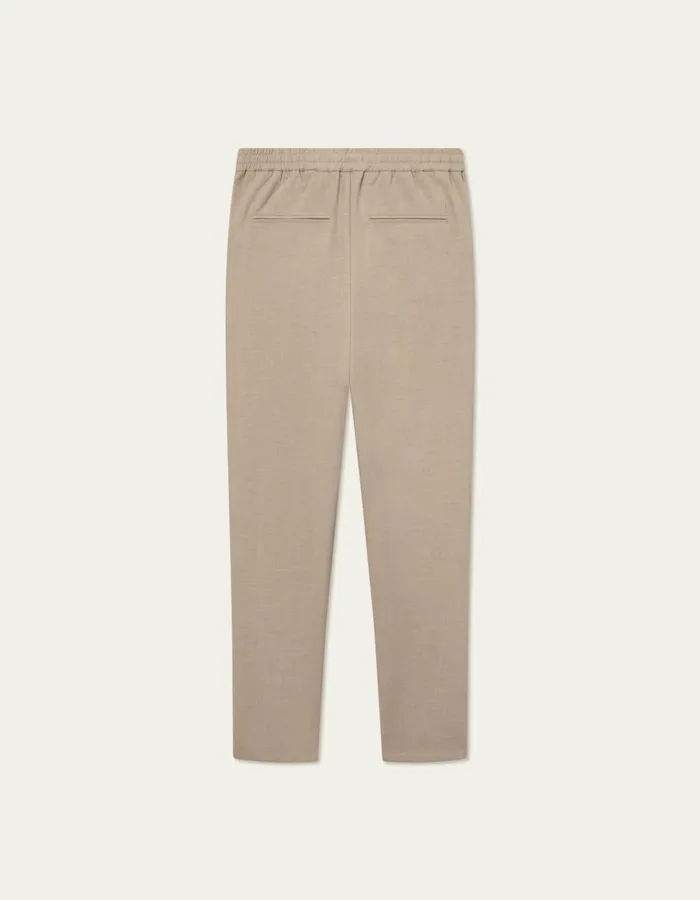 Pants Men Les Deux Como Tapered Textured Drawstring Pants 8211 Dark Sand
