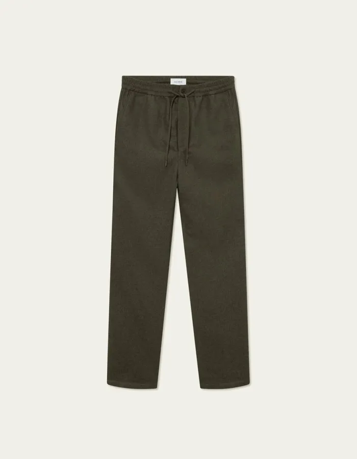 Pants Men Les Deux Como Tapered Wool Pants 8211 Bungee Cord Melange