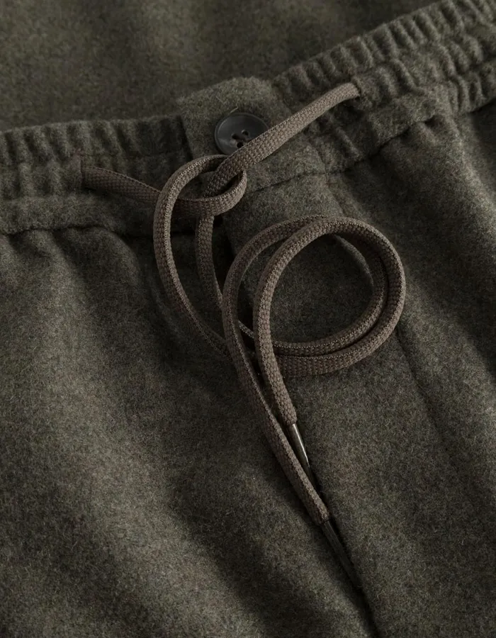 Pants Men Les Deux Como Tapered Wool Pants 8211 Bungee Cord Melange