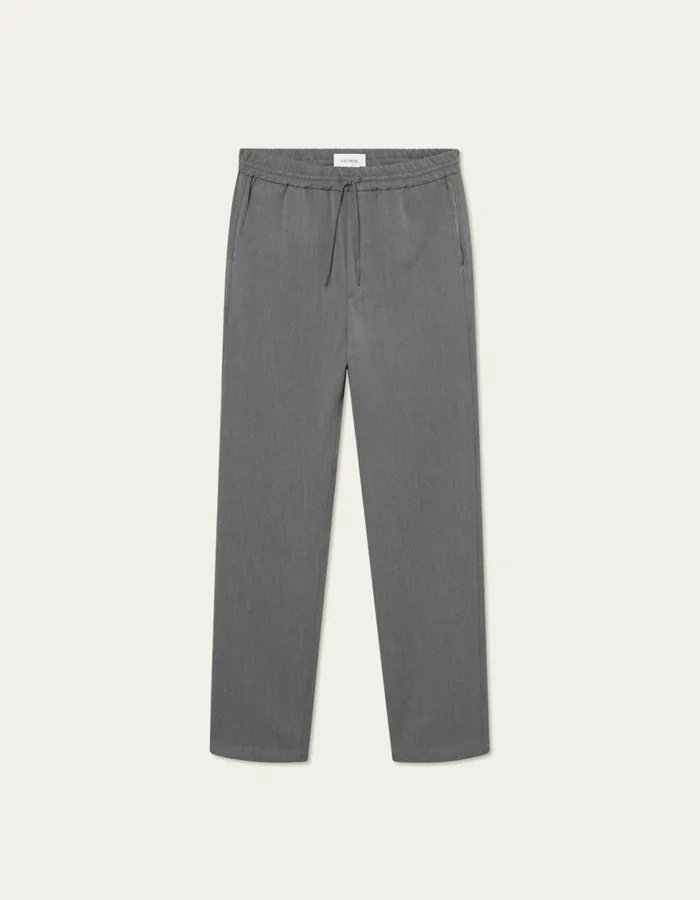 Pants Men Les Deux Patrick Drawstring Pants 8211 Grey Melange