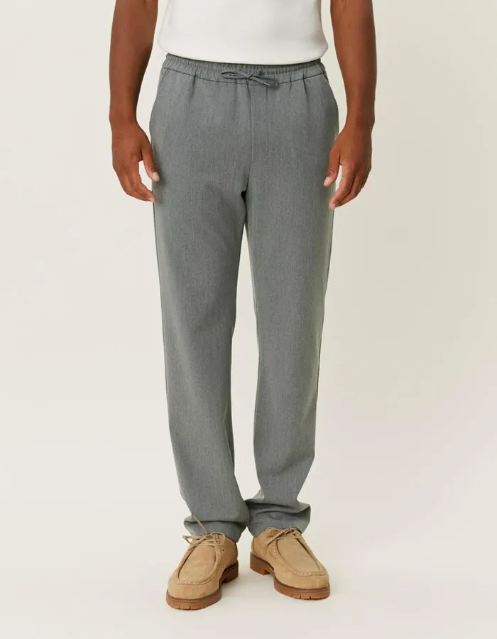 Pants Men Les Deux Patrick Drawstring Pants 8211 Grey Melange