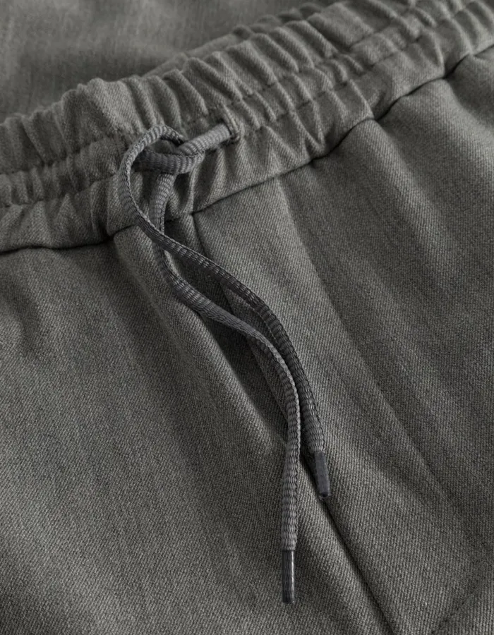 Pants Men Les Deux Patrick Drawstring Pants 8211 Grey Melange