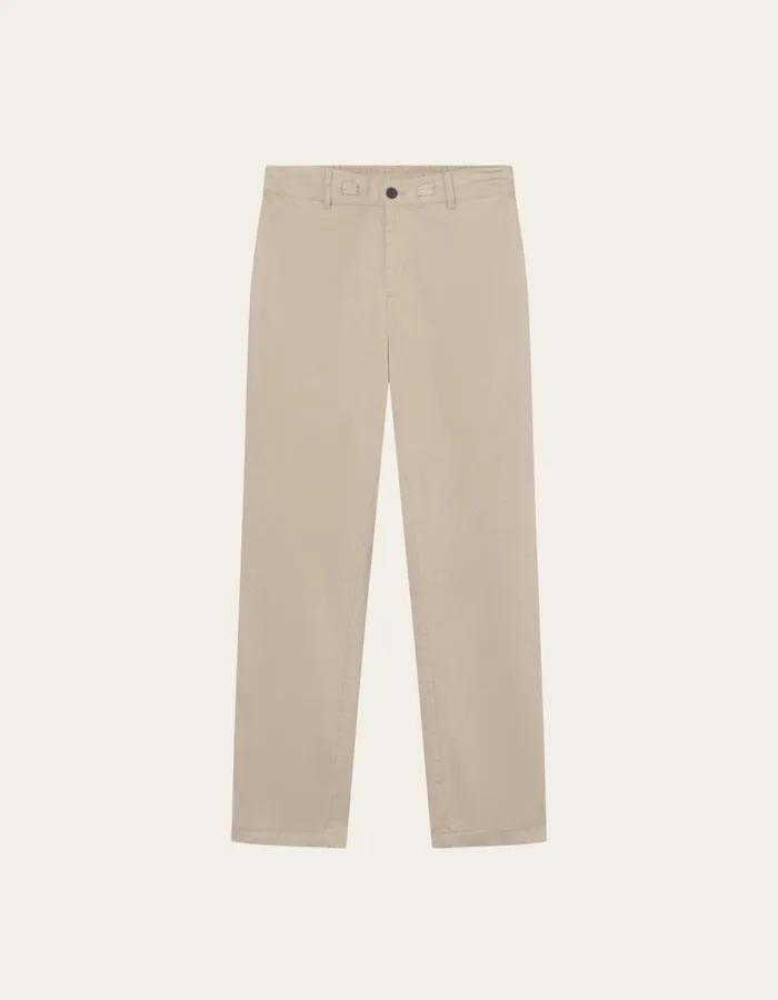Pants Men Les Deux Pino CottonLinen Pants 8211 Dark Sand