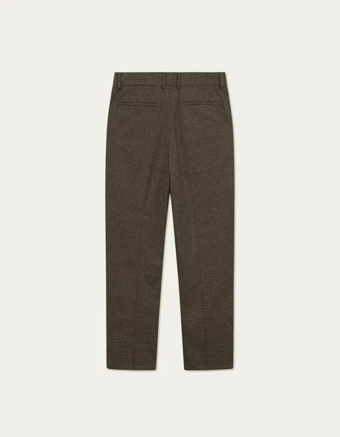 Pants Men Les Deux Reece Check Pleated Suit Pants 20 8211 Warm SandDark Navy Check