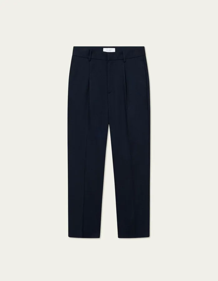 Pants Men Les Deux Reece Pleated Suit Pants 20 8211 Dark Navy