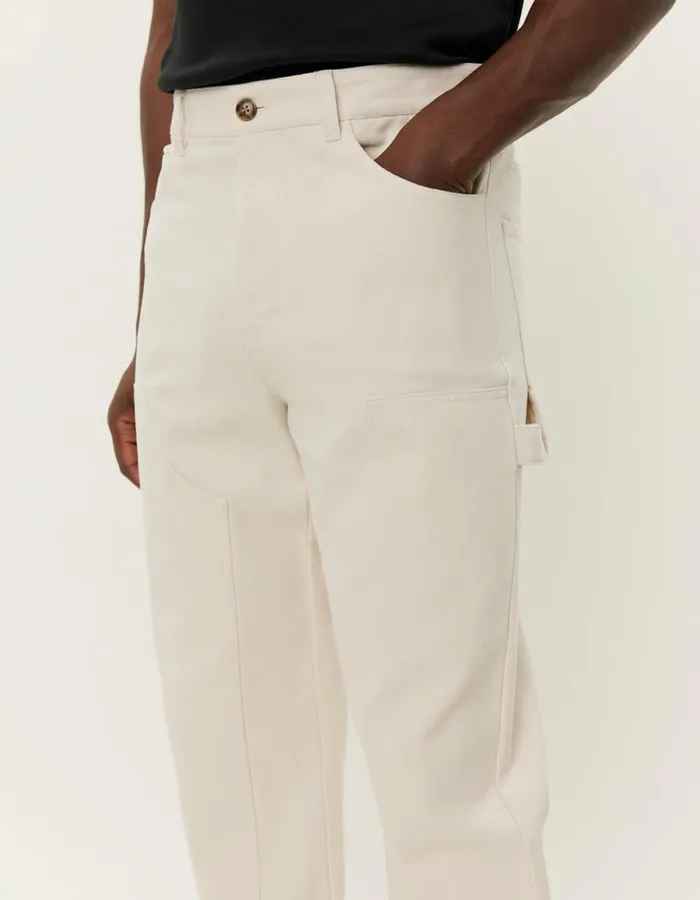 Pants Men Les Deux Ryder Carpenter Pants 8211 Ivory